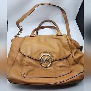 Michael Kors Tan Leather Shoulder Bag